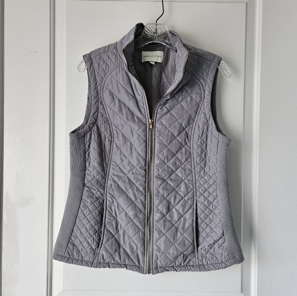 Quilted Gray Vest